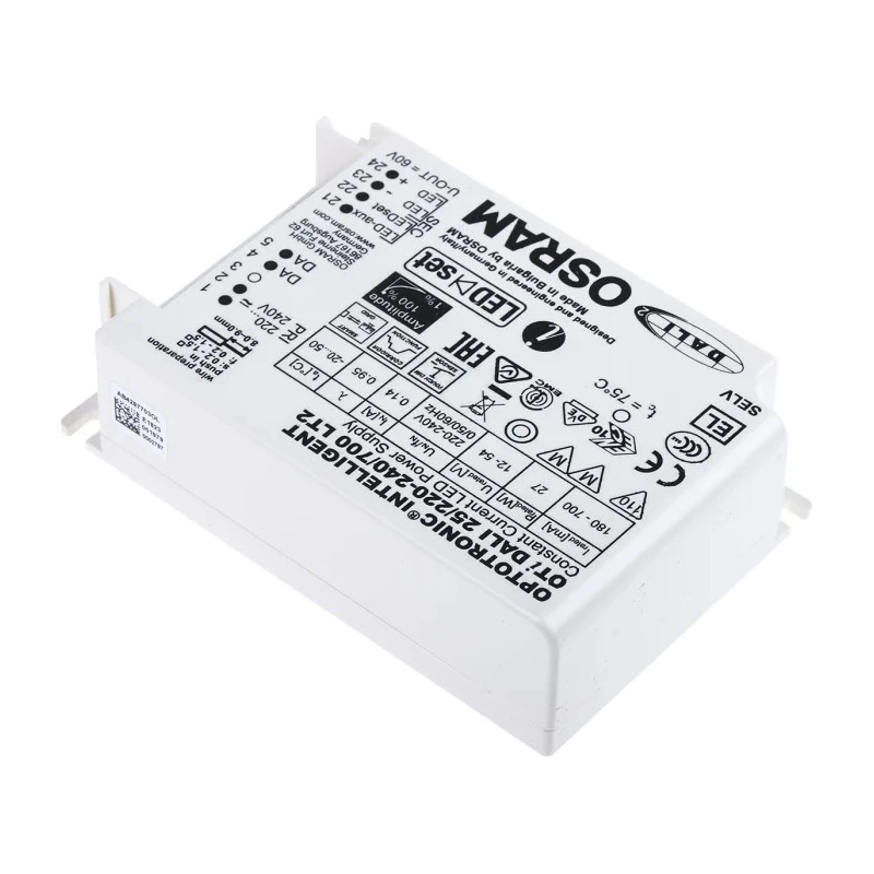 Osram LED Driver Module IP20, 1 Output, 12V/54V Output Voltage, 27W Power, 700mA DALI Dimmable 