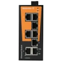 Weidmüller Unmanaged 8 Port Ethernet Switch with 2 SFP Ports, Rack Mount, 50mm x 114mm x 70mm, 9.6-60V DC, Model 1240900000