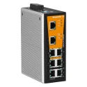 Weidmüller Ethernet Switch DIN Rail Mount 8 RJ45 Ports 100Mbps Transmission 24 V 1240940000