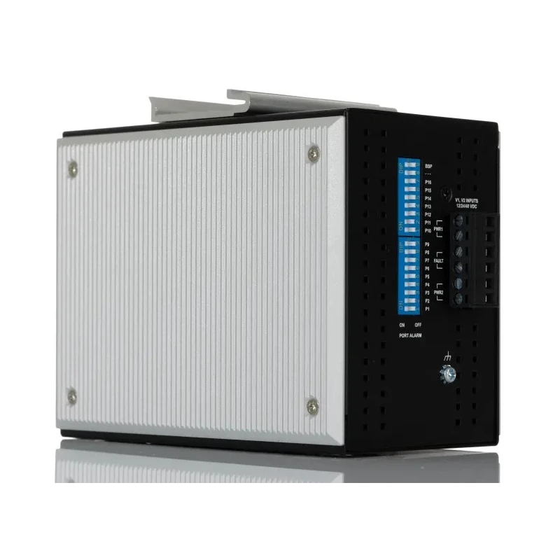 Weidmüller Unmanaged Ethernet Switch 16 RJ45 Ports 2 SFP Ports Rack Mount 135x80.5x105mm 1241000000
