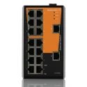 Weidmüller Unmanaged Ethernet Switch 16 RJ45 Ports 2 SFP Ports Rack Mount 135x80.5x105mm 1241000000
