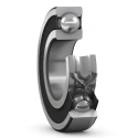 SKF Single Row Deep Groove Ball Bearing 12 mm ID, 21 mm OD, 5 mm Race Width, Stainless Steel, Sealed W 61801-2RS1