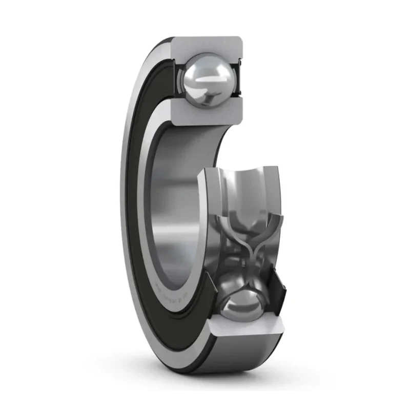 SKF Single Row Deep Groove Ball Bearing 12 mm ID, 21 mm OD, 5 mm Race Width, Stainless Steel, Sealed W 61801-2RS1