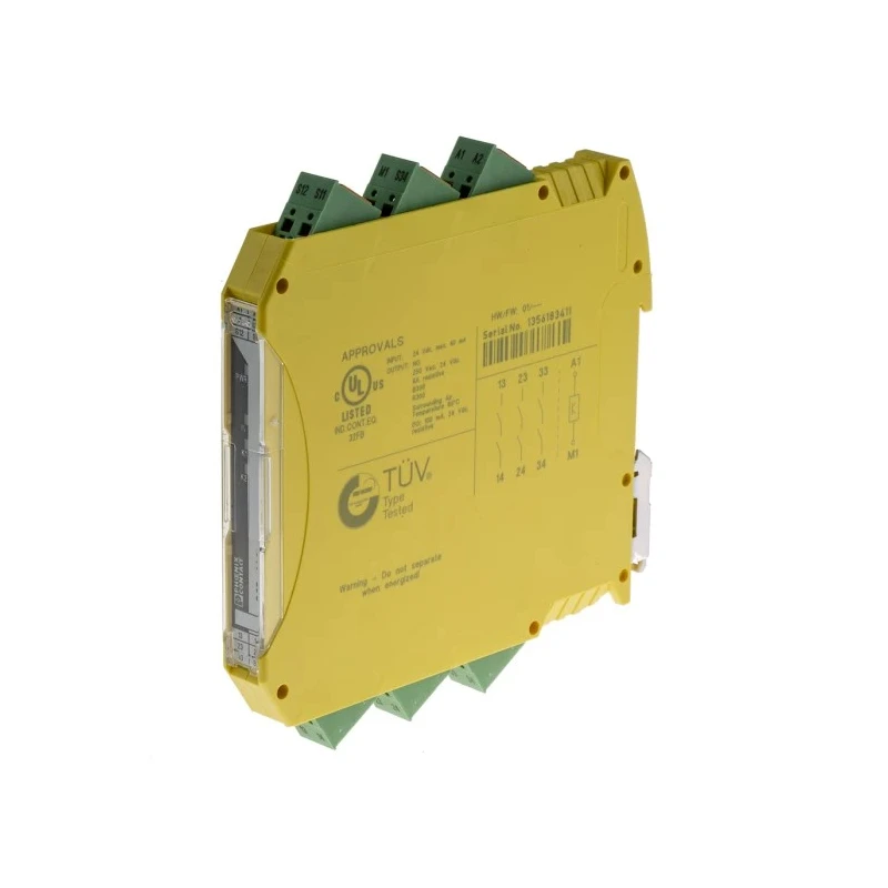 Pilz 24V DC Safety Relay with 3 Safety Contacts and 3 Auxiliary Contacts PSR MC20-3NO-1DO-24DC-SP