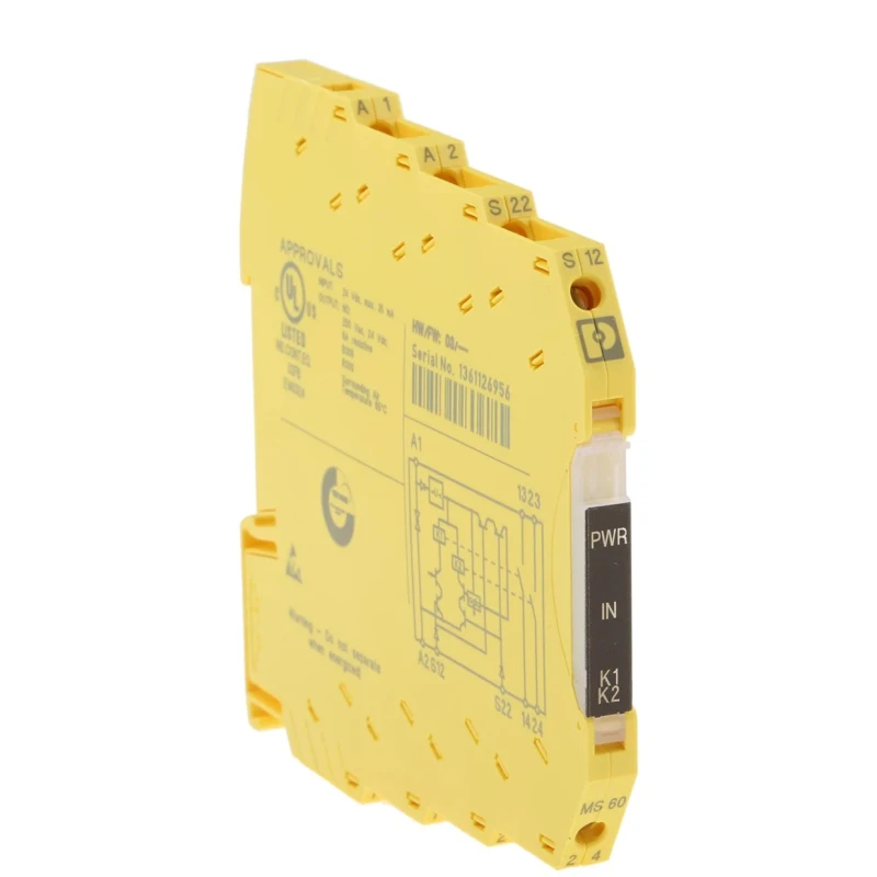 Phoenix Contact 24V DC Safety Relay with 2 Safety Contacts, 2 Auxiliary Contacts, Automatic Reset, DIN Rail MS60-2NO-24DC-SC