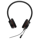 Jabra Over The Head Black Stereo On Ear Headset with Noise Cancelling Microphone USB Adapter Integration Model 4999-823-109