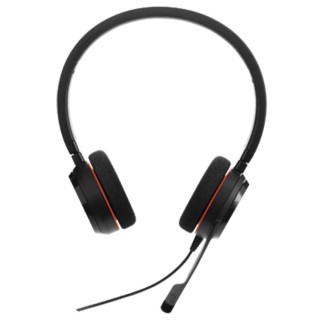 Jabra Over The Head Black Stereo On Ear Headset with Noise Cancelling Microphone USB Adapter Integration Model 4999-823-109