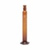 Amber Colour Measuring Cylinder With Interchangeable Stopper