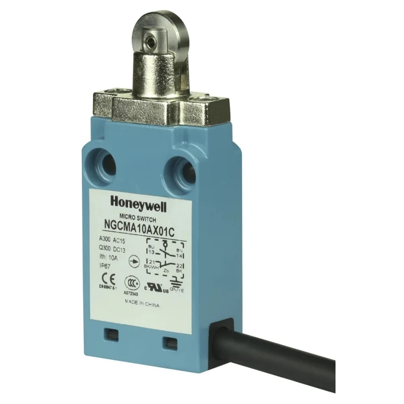 Honeywell Technologies NGC Series Roller Plunger Limit Switch, 2 NC/2 NO, IP67 Metal Housing, 400V AC, 10A 