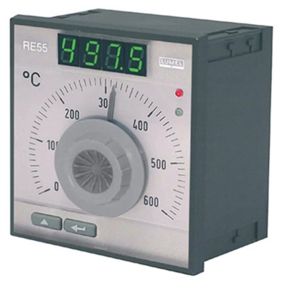 Lumel Panel Mount On-Off Temperature Controller 1 Input, 1 Output Relay 253V ac/dc RE55