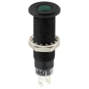 Sloan Green Panel Mount Indicator 28V 5V 20mA IP68 Prominent Bezel Black 3448B1G1G81NCL1