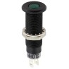 Sloan Green Panel Mount Indicator 28V 5V 20mA IP68 Prominent Bezel Black 3448B1G1G81NCL1