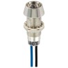 Sloan Blue Panel Mount Indicator, 28 V, 5 V, 20 mA, Lead Wire Termination, IP68, Recessed, Model 338821010B91GCL1