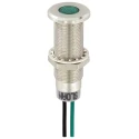 Sloan Green Panel Mount LED Indicator 3488 Series, 8.2x7.6 mm Mount Hole, Lead Wire Termination, IP68, 5V 348821G1G81NCL1