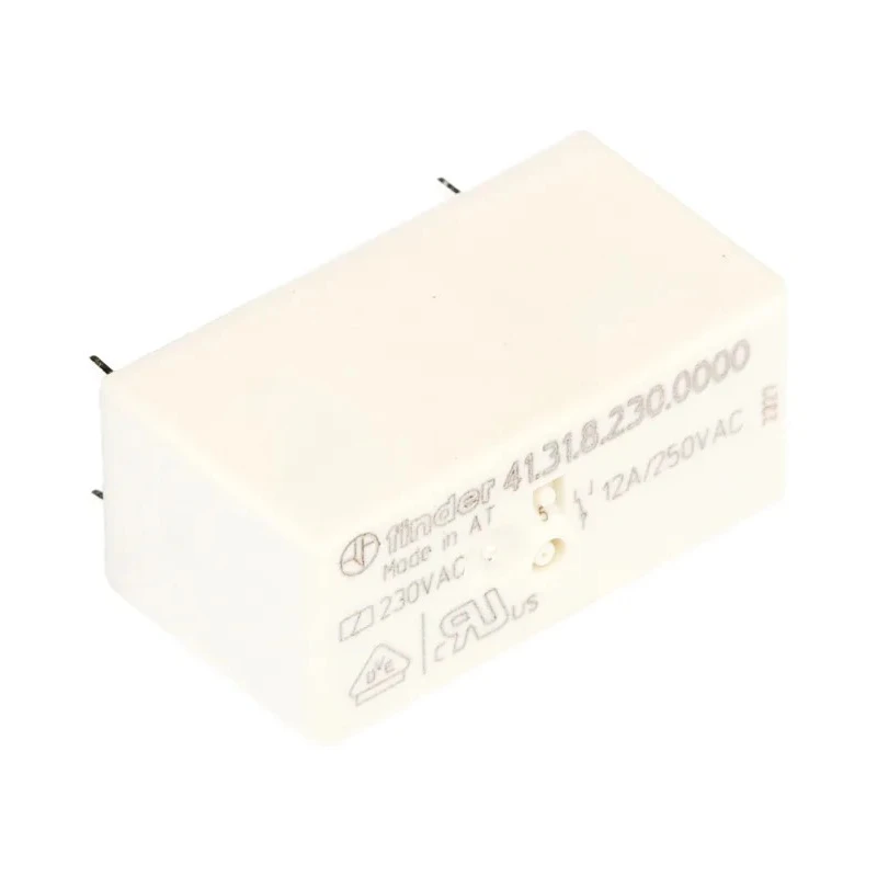 Finder PCB Power Relay 230V AC Coil Voltage 12A Switching Current SPDT Model 41.31.8.230.0000