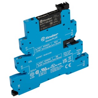 Finder 39 Series Electromechanical Interface Relay with DIN Rail Mount, 240V AC/DC Coil Voltage, SPDT 39.31.0.240.0060
