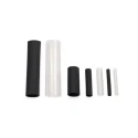 HellermannTyton Heat Shrink Tubing, Clear and Black, 12 mm Sleeve Diameter x 80 mm 380-03004 ShrinKit 321-A Basic-PO-X-BK/CL