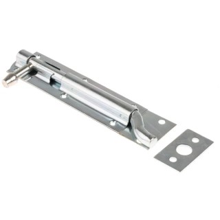 RS PRO Steel Bright Zinc Necked Tower Door Bolt 150 mm 893-8635
