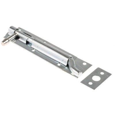 RS PRO Steel Bright Zinc Necked Tower Door Bolt 150 mm 893-8635