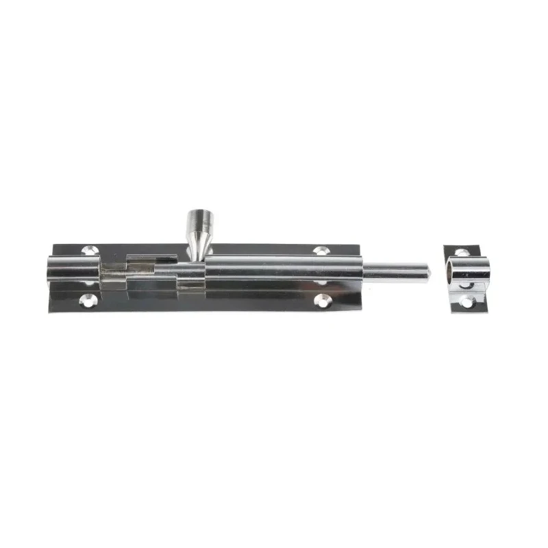 RS PRO Brass Chrome Plated Straight Barrel Door Bolt 100 mm 893-8672