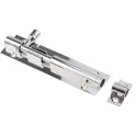 RS PRO Brass Chrome Plated Straight Barrel Door Bolt 100 mm 893-8672