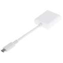 RS PRO USB 3.1 C Type Male to HDMI Female Adapter, EN 61340, White, Model 895-0546