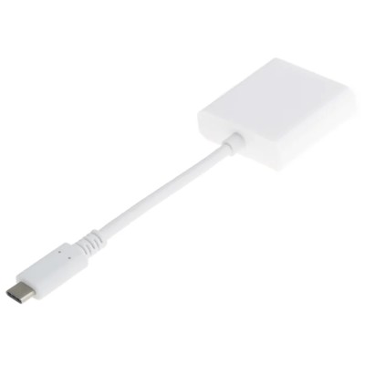 RS PRO USB 3.1 C Type Male to HDMI Female Adapter, EN 61340, White, Model 895-0546