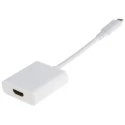 RS PRO USB 3.1 C Type Male to HDMI Female Adapter, EN 61340, White, Model 895-0546