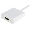 RS PRO USB 3.1 C Type Male to HDMI Female Adapter, EN 61340, White, Model 895-0546