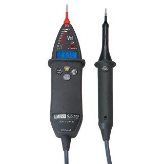 Chauvin Arnoux LED Voltage Tester CAT IV 1000 V AC, 1400V DC, Continuity Check, Battery Powered P01191773