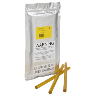 Power Adhesives Hot Melt Glue Amber 250mm, Setting Time 2min, Max Operating Temp 135°C 7718-12-250-ARP-TP10-RS