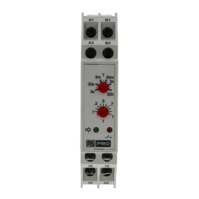 Dold DIN Rail Timer Relay 1-Contact Off Delay 24 V dc 24V ac 240 V ac 0.3 s to 30 h SPDT Switch Configuration 896-6822