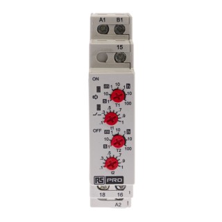 Tele DIN Rail Timer Relay, 1-Contact, 24 V DC 12V AC, 240 V AC, 0.1 s to 100 h, Multifunction-Function, SPDT Switch 896-6826