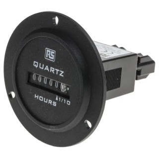 RS PRO Hour Meter 6 Digit Analogue 10 to 80V DC Panel Mount 3.6mm Digit Height 896-6911