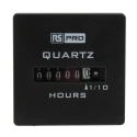 RS PRO Hour Meter 6 Digit Analogue Panel Mount 264V AC 3.6mm Digit Height 896-6894
