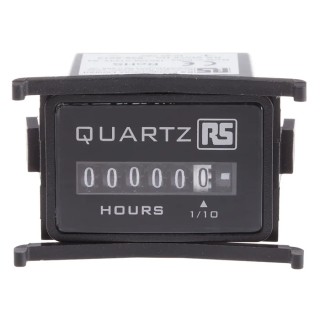 RS PRO 6 Digit Analogue Hour Meter, 80V DC, Panel Mount 896-6914