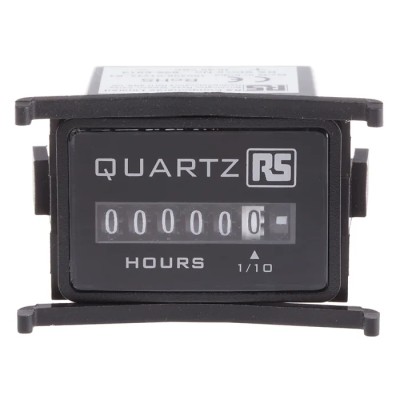 RS PRO 6 Digit Analogue Hour Meter, 80V DC, Panel Mount 896-6914