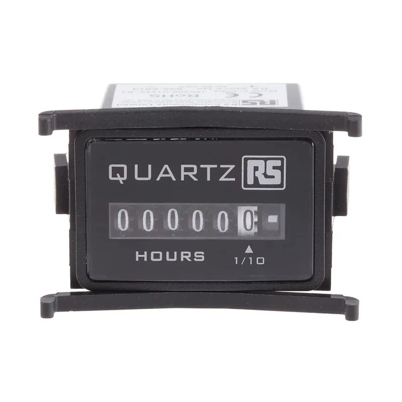 RS PRO 6 Digit Analogue Hour Meter, 80V DC, Panel Mount 896-6914