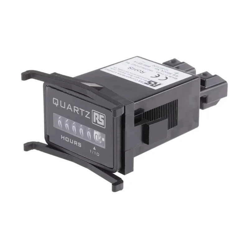 RS PRO 6 Digit Analogue Hour Meter, 80V DC, Panel Mount 896-6914