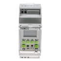 RS PRO Digital DIN Rail Time Switch 12V DC Single Channel SPDT Contact 6-Year Battery Life 896-6891