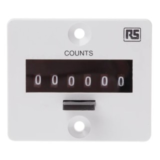 RS PRO 6 Digit Impulse Counter 10 Hz 24 V DC 4mm Digit Height 896-7015