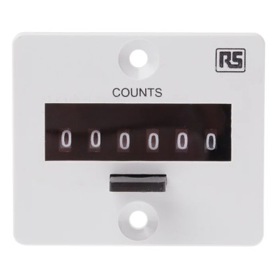 RS PRO 6 Digit Impulse Counter 10 Hz 24 V DC 4mm Digit Height 896-7015