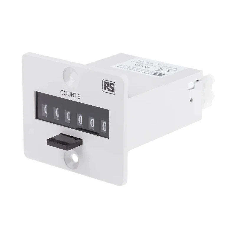 RS PRO 6 Digit Impulse Counter 10 Hz 24 V DC 4mm Digit Height 896-7015