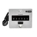 RS PRO 6 Digit Electromechanical Impulse Counter, Manual Reset, 230 V AC, 10 Hz Frequency 896-7011