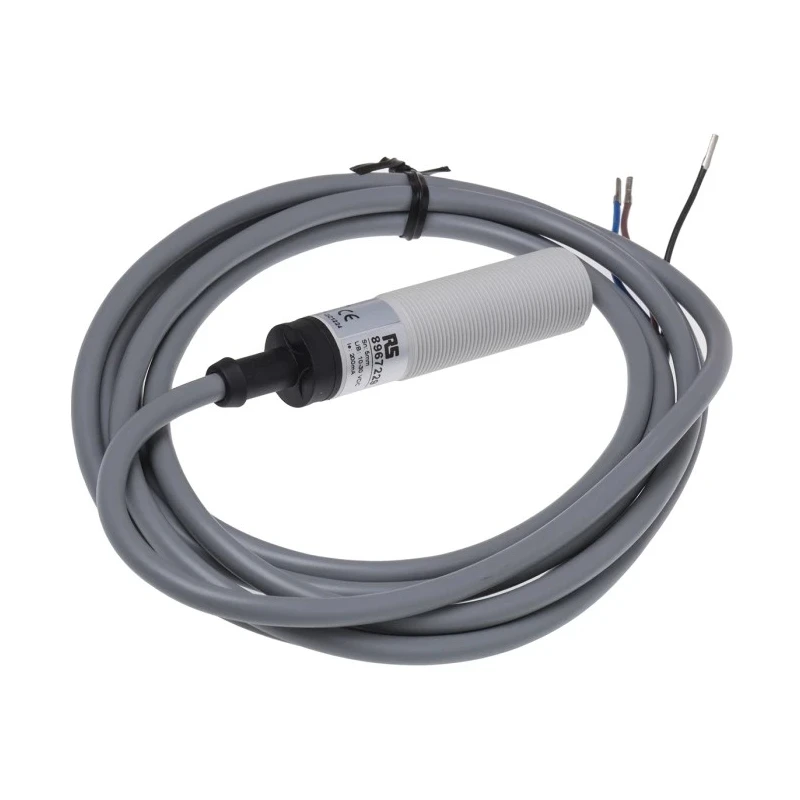 RS PRO Threaded Barrel Capacitive Proximity Sensor 5 mm Detection M18 x 1 Thread NPN 200mA 30V DC 896-7229