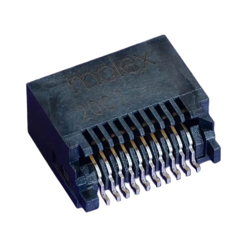Molex Pluggable I/O Connector SFP+ Connector Female Solder 1 Port 20-Position 30V Copper Alloy Contacts 74441-0010