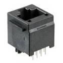 Molex 95522 Series RJ45 Connector Female, Through Hole Mount, Cat3 Unshielded Vertical 2 Port 1 Way RJ45