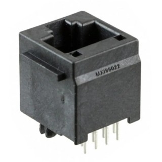 Molex 95522 Series RJ45 Connector Female, Through Hole Mount, Cat3 Unshielded Vertical 2 Port 1 Way RJ45