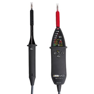 Chauvin Arnoux LED Voltage Tester 1000 V AC 1400 V DC Continuity Check Battery Powered CAT IV P01191771A