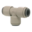 John Guest Plastic Pipe Fitting Push Fit Equal Tee Metric 1/4 in PI0208S